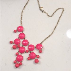 J Crew Hot pink necklace